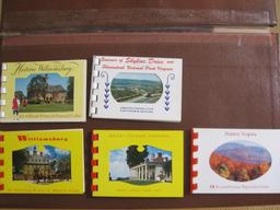 Lot of 5 small color Virginia Souvenir Photo booklets, including: Historic Virginia, Mt. Vernon, 2