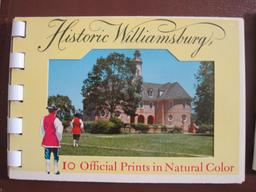 Lot of 5 small color Virginia Souvenir Photo booklets, including: Historic Virginia, Mt. Vernon, 2