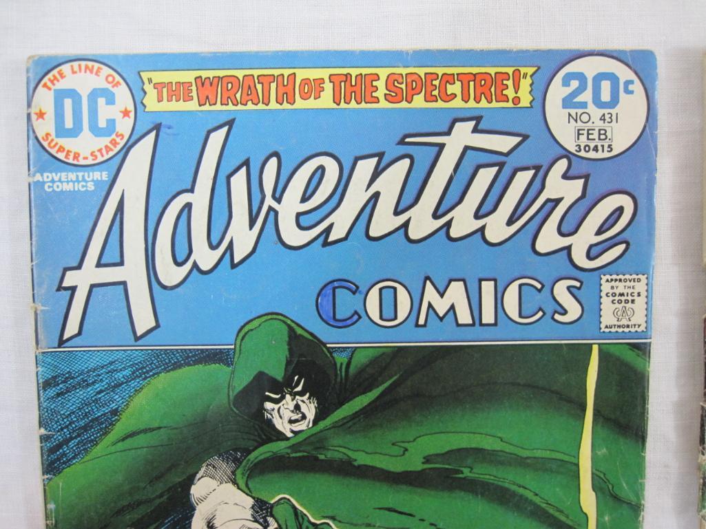 Two Bronze Age All New Adventure Comics No. 427 (May 1973) and 431 (Feb 1974), DC Comics, comics