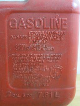 Two and a Half Gallon Plastic Gas Can