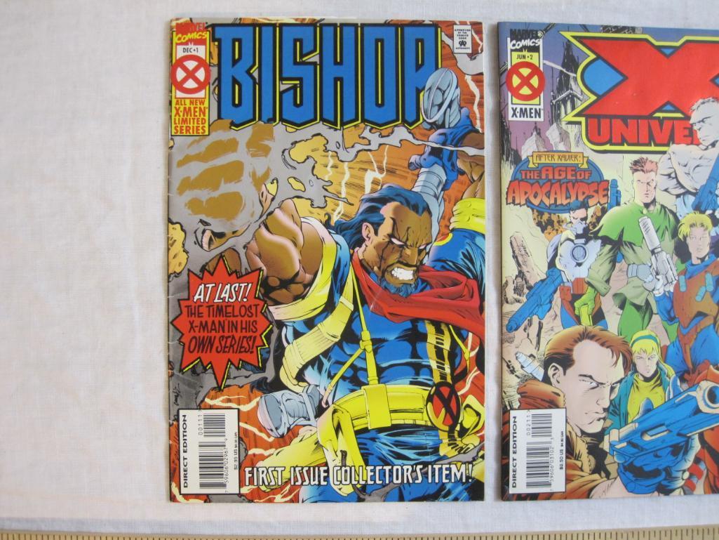 Lot of 4 Marvel Comics including Wolverine No. 85, Bishop NO. 1, X Universe No. 2, and Nick Fury,