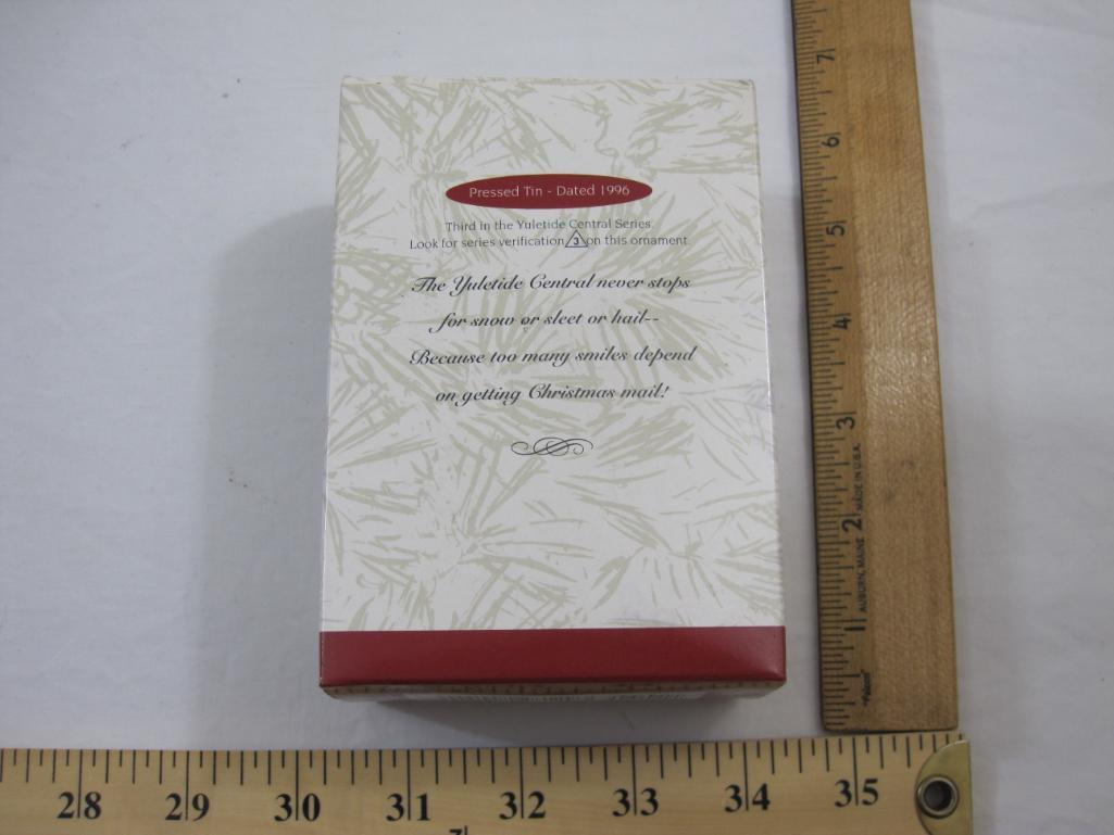 Yuletide Central Pressed Tin Collector's Series Hallmark Keepsake Ornament, in original box, 1996,