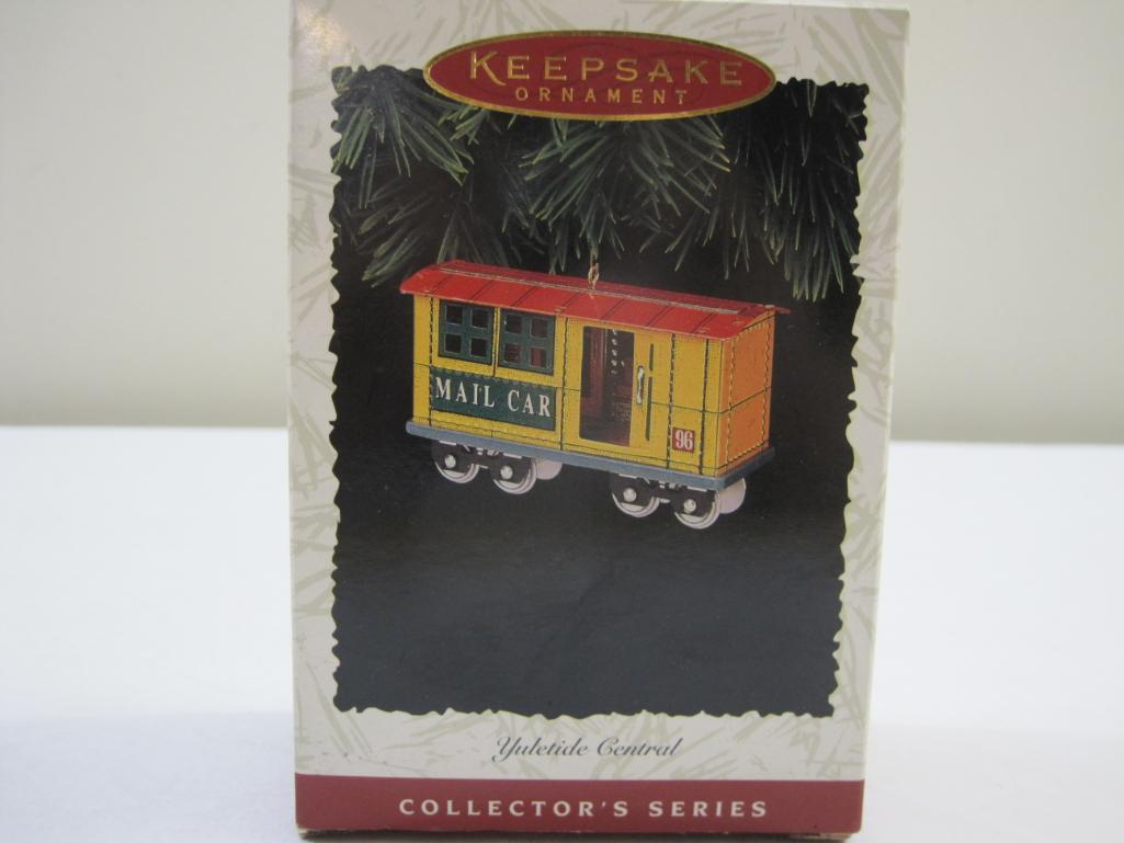 Yuletide Central Pressed Tin Collector's Series Hallmark Keepsake Ornament, in original box, 1996,