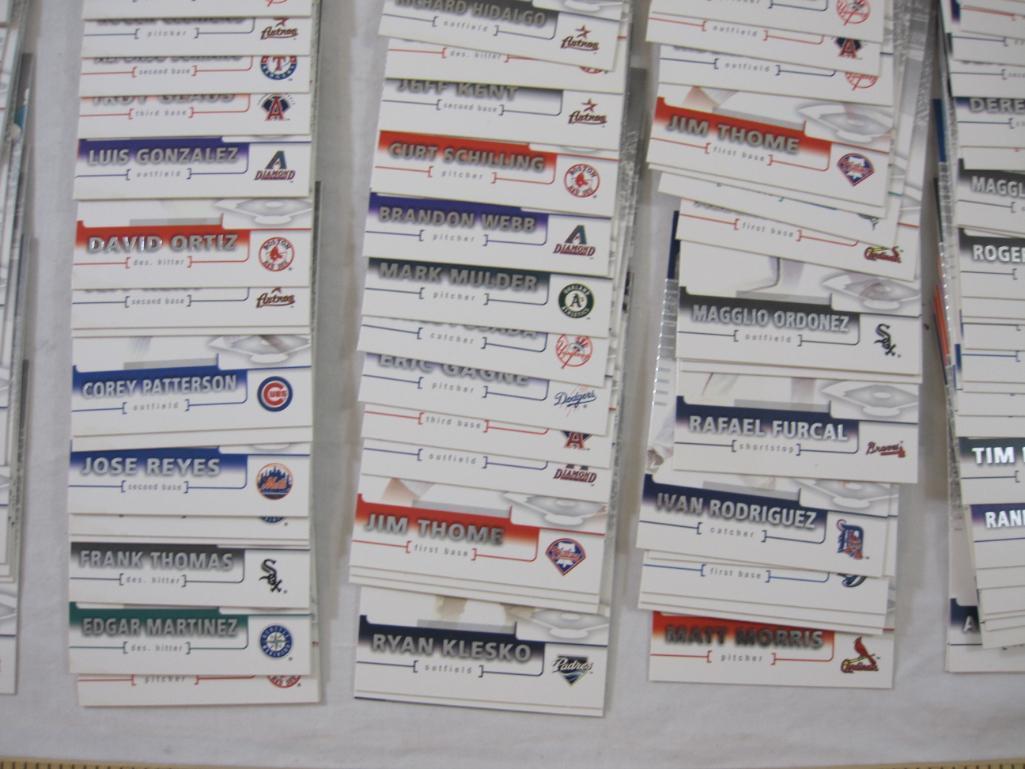 Large Lot of Upper Deck SP Authentic MLB Baseball Trading Cards including Brian Giles, Greg Maddux,