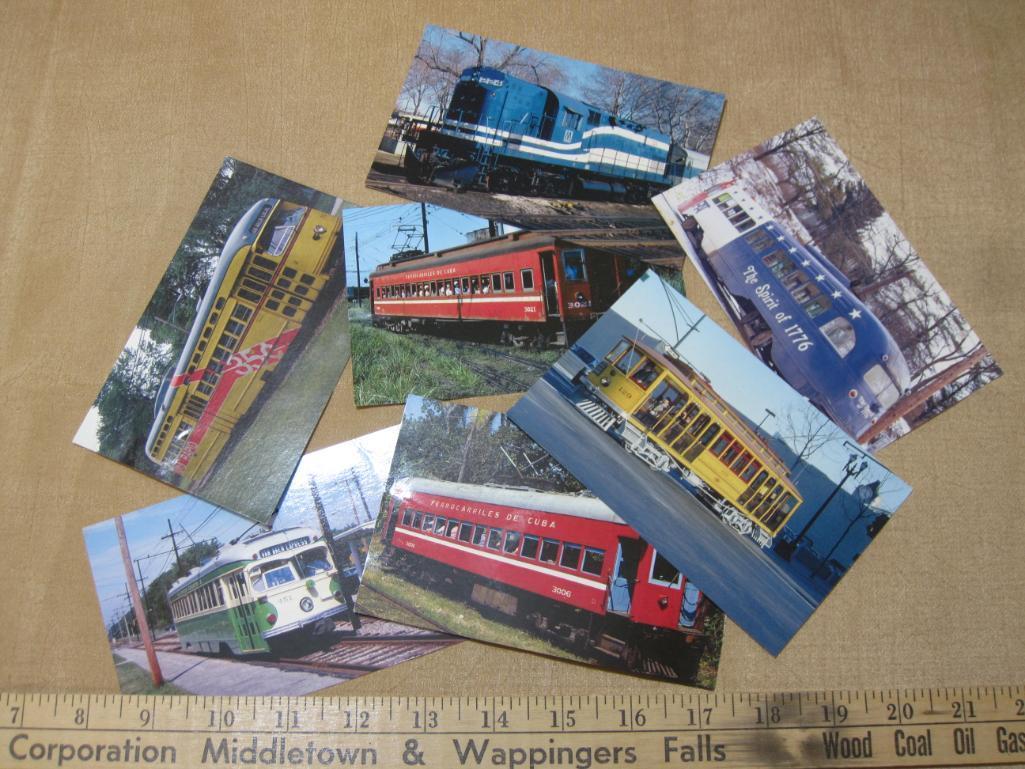 Lot of 7 Vintage Train Postcards