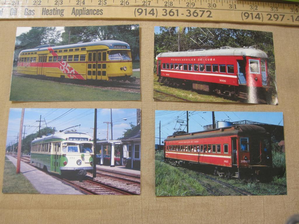 Lot of 7 Vintage Train Postcards