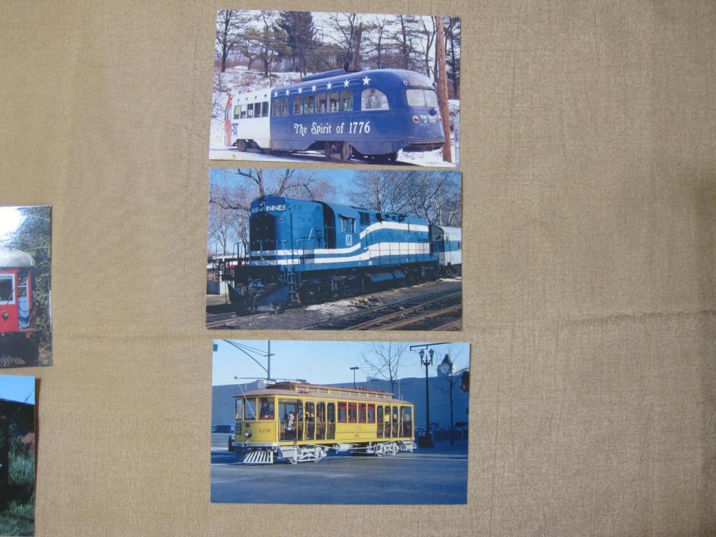 Lot of 7 Vintage Train Postcards