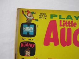 Three Silver Age Comic Book Issues of Playful Little Audrey Nos. 69 (April 1967), 79 (December 1968)