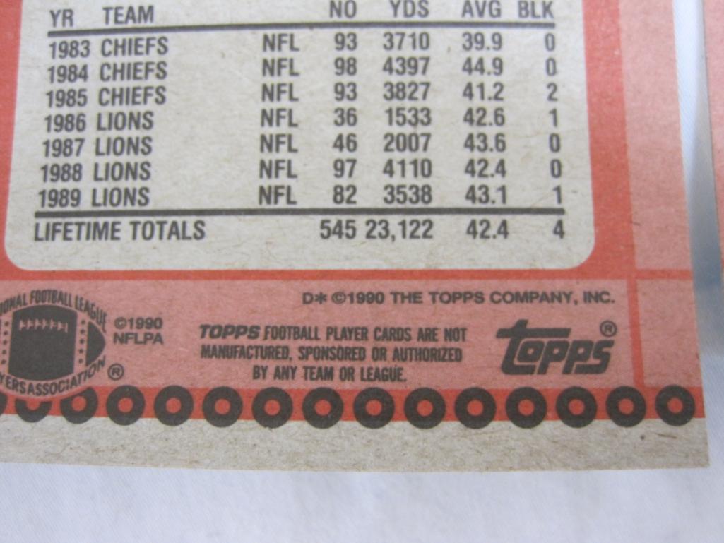 Lot of Assorted NFL Trading Cards from Various Brands and Years including 1990 Topps, 2 lbs