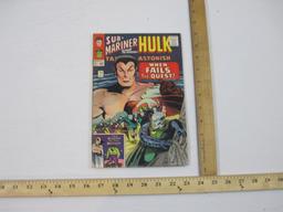 Sub-Mariner and The Incredible Hulk Tales to Astonish Comic Book No. 74 December 1965, comic has