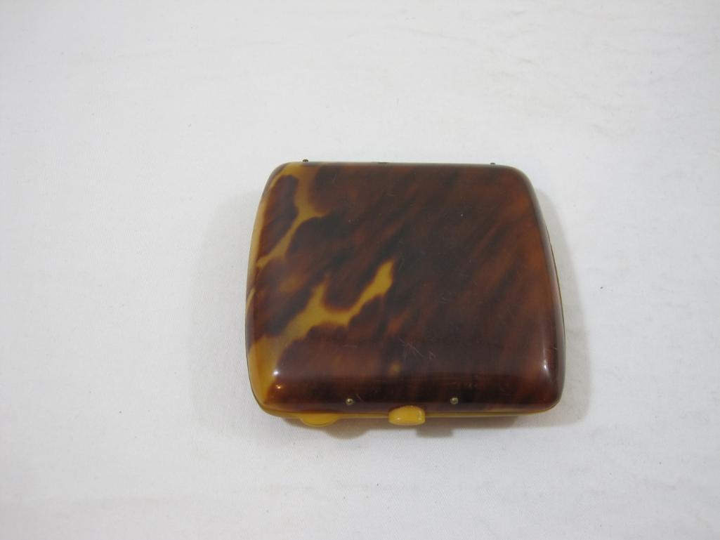 Vintage Bakelite Cosmetic/Cigarette Compact, 2 oz