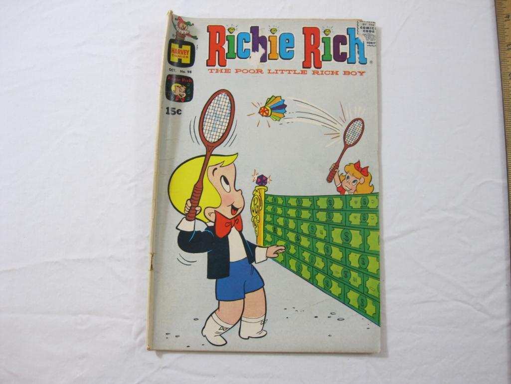 Four Silver Age Richie Rich Comic Books including Success Stories No. 23 (January 1969), Dollars and