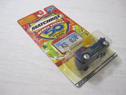 Three Matchbox Across America 50th Birthday Series Cars including Kansas Weather Radar Truck,