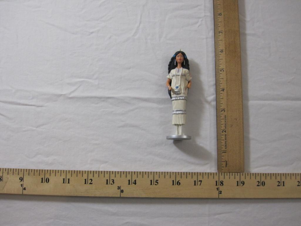 Native American Barbie Dolls of the World Hallmark Keepsake Ornament, 1996, no box, 1 oz
