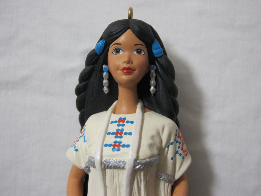 Native American Barbie Dolls of the World Hallmark Keepsake Ornament, 1996, no box, 1 oz