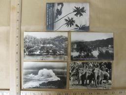 Lot of 5 Vintage Ceylon Postcards including Kandy