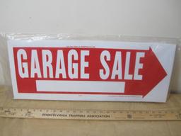 Garage Sale Sign, Doublesided Corrugated plastic with Metal Stand