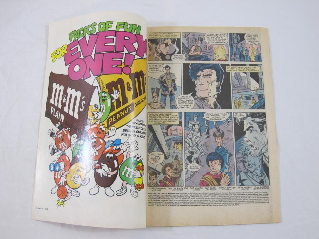 Five Copper Age Comic Books Issues of X-Factor Nos. 5, 9, 10, 12 & 14 (June 1986-March 1987), Marvel