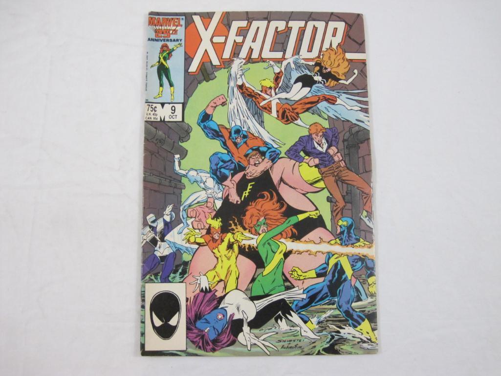 Five Copper Age Comic Books Issues of X-Factor Nos. 5, 9, 10, 12 & 14 (June 1986-March 1987), Marvel
