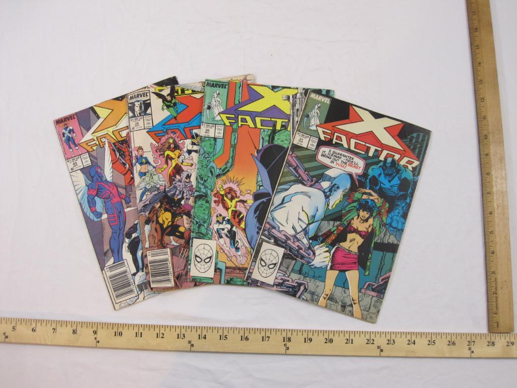 Four X-Factor Comic Books Nos. 31, 35, 29 & 43 (August 1988-August 1989), Marvel Comics, comics have
