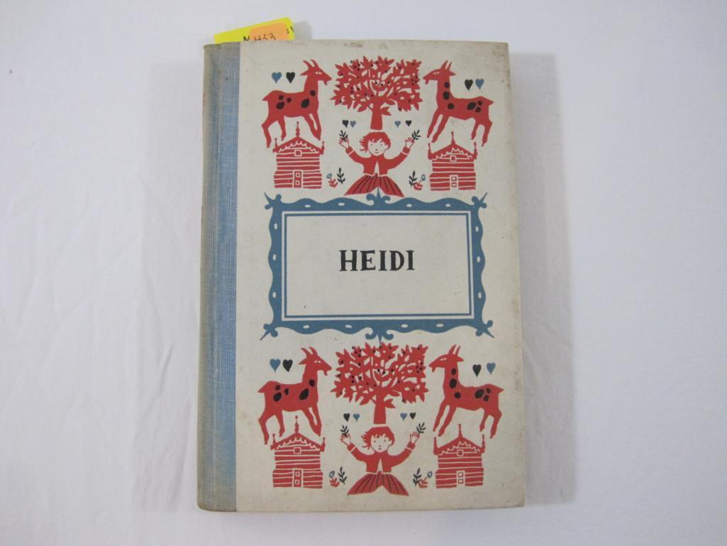 Lot of Vintage 1950s Junior Deluxe Editions Classic Novels including Heidi, Alice in Wonderland,