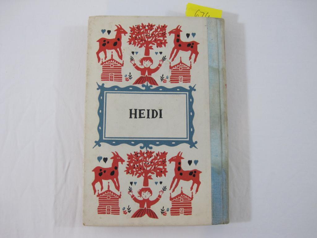 Lot of Vintage 1950s Junior Deluxe Editions Classic Novels including Heidi, Alice in Wonderland,