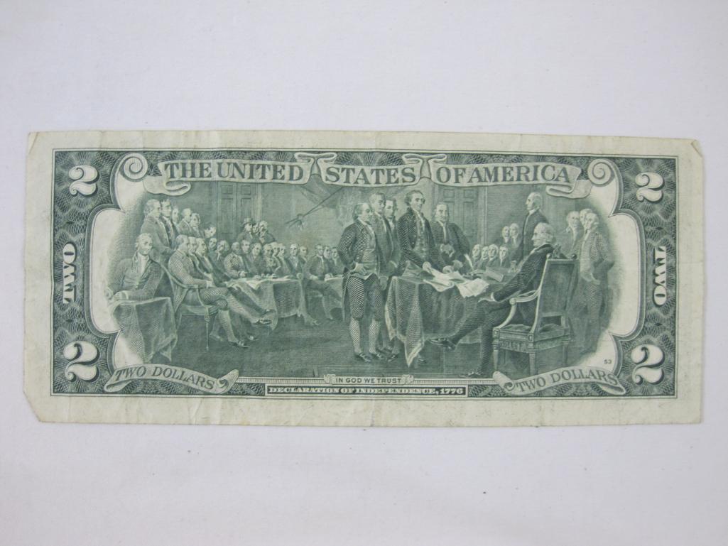 Two Bicentennial Two Dollar Bills, B47869736A and B55566862A