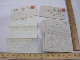 Two 1920s Letters and Postmarked Envelopes