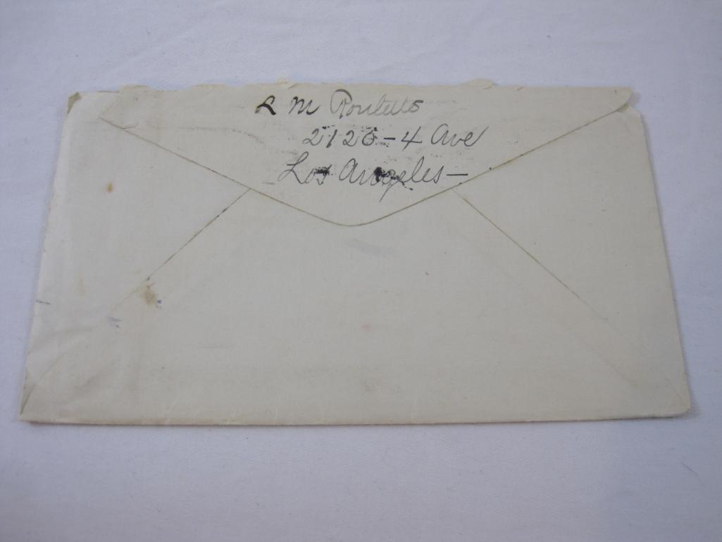 Two 1920s Letters and Postmarked Envelopes