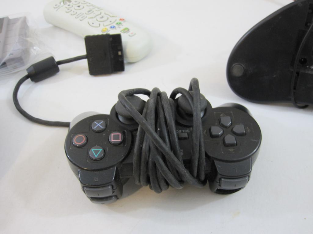 Lot of Misc. Video Game Accessories including XBOX 360 Remote, Super Nintendo WrestleMania Game (not