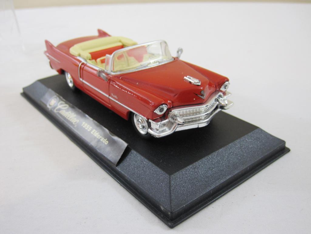 1955 Cadillac Eldorado Model Car in Display Case, New Ray 2000, 6 oz