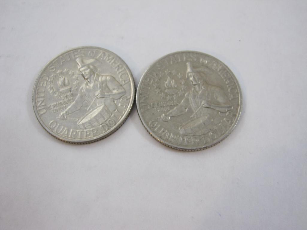 Four Bicentennial 1976 US Quarters