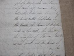 Handwritten 1827 18-plus page "Inventory of the Title Deeds of All and Whole the lands of Enochbank"