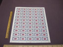 Full Sheet of Norway 5-cent US Postage Stamps, Scott #911