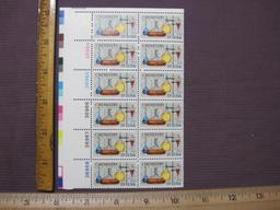 Block of 12 1976 13 cent Chemistry US postage stamps, #1585