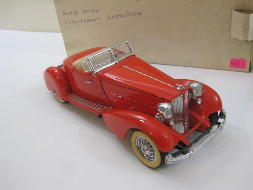 1934 Packard V-12 LeBaron Speedster Die Cast Model Car, The Danbury Mint, with box, 2 lbs