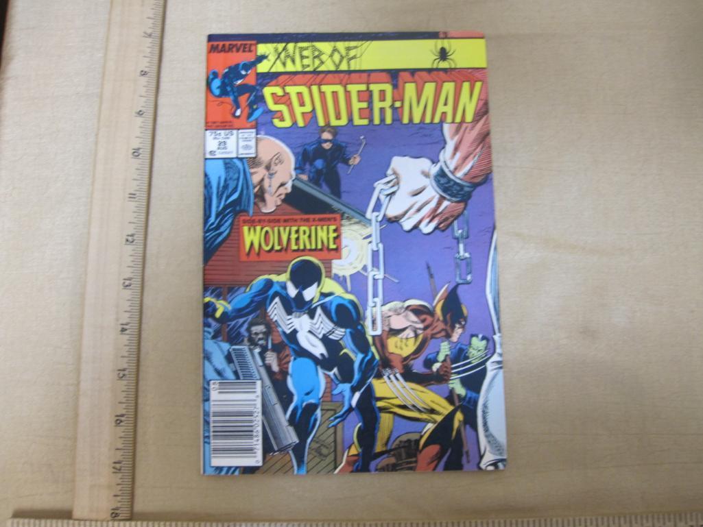 Five Web of Spiderman Comic Books, 1980s