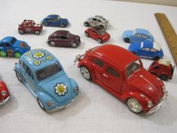 Lot of Assorted Volkswagen VW Bugs and Beetle Cars from Maisto, Jada Toys, Matchbox and more, 2 lbs