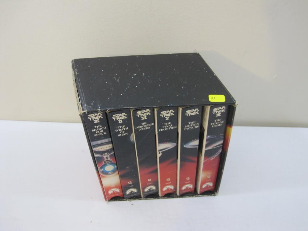 Star Trek The Movie Collection VHS Set, 1993 Paramount Pictures, missing VHS IV, 3 lbs 5 oz