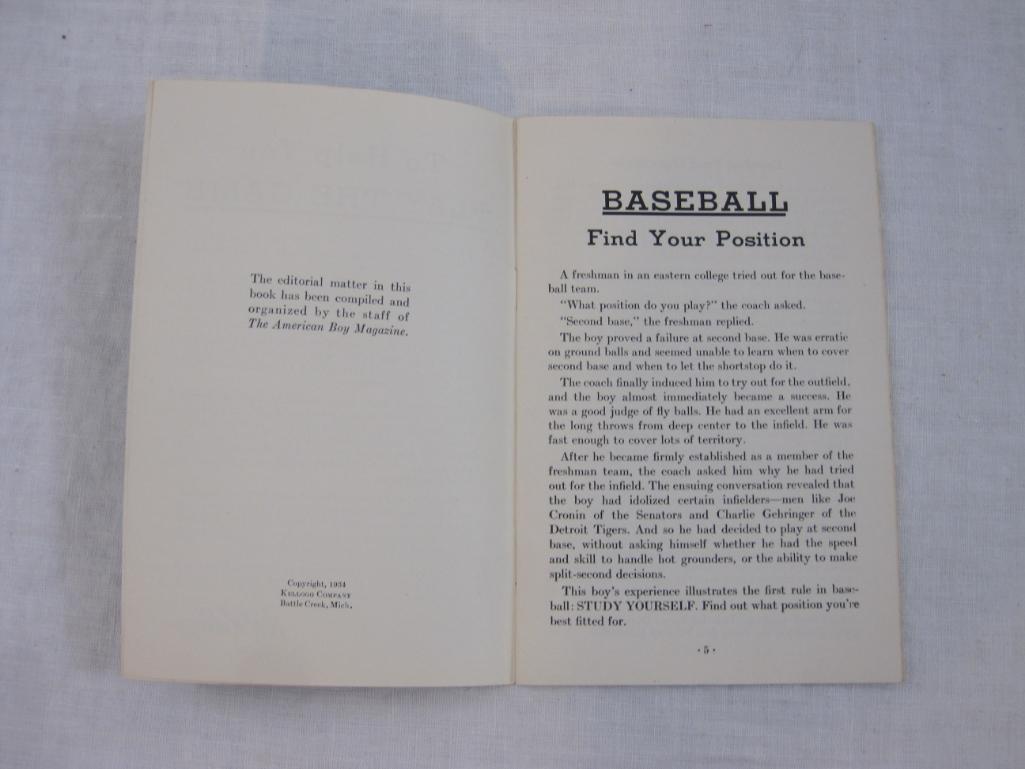 Baseball Kellogg Sports Library, 1934 Kellogg Company, 2 oz