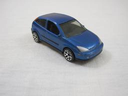 Six Blue Matchbox Cars from 1990s, 9 oz