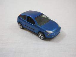 Six Blue Matchbox Cars from 1990s, 9 oz