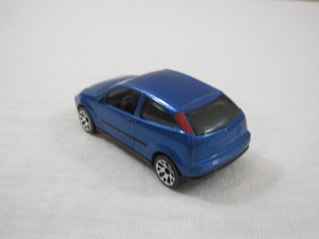 Six Blue Matchbox Cars from 1990s, 9 oz