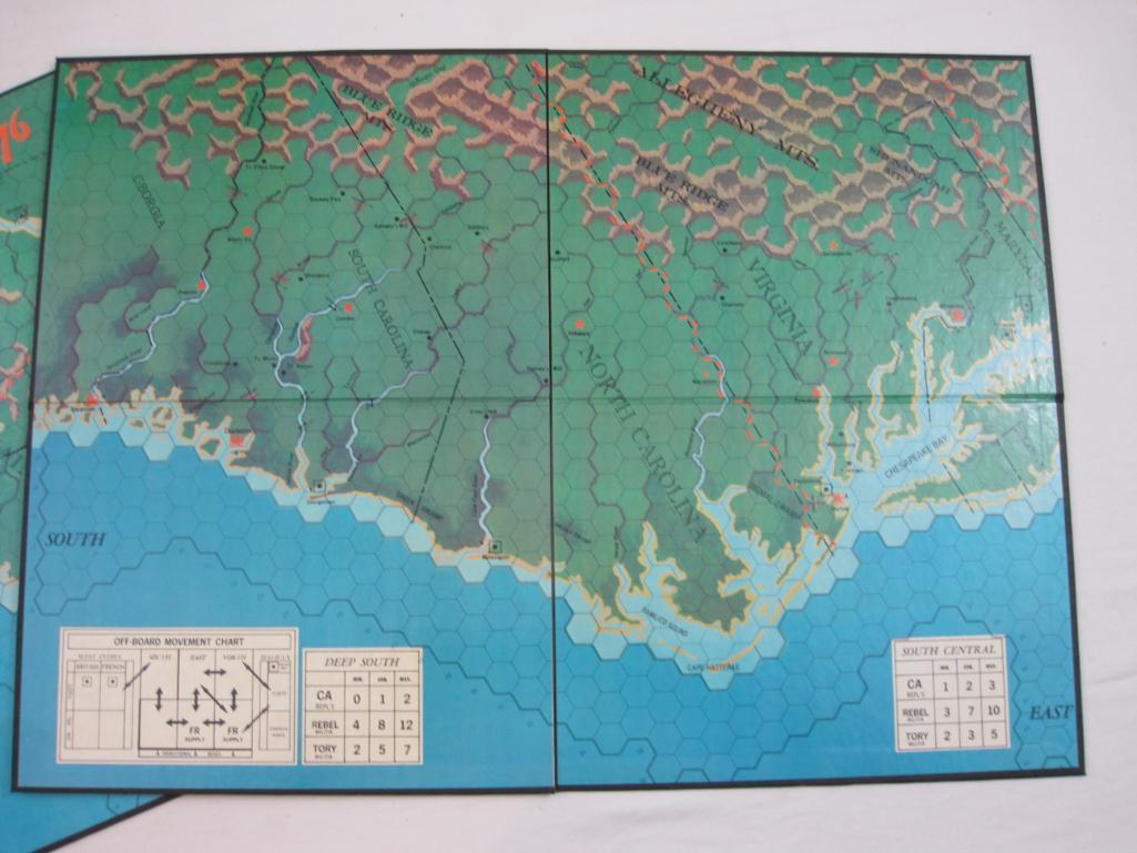 1776 The Game of The American Revolutionary War, The Avalon Hill Company 1974, 2 lbs 11 oz