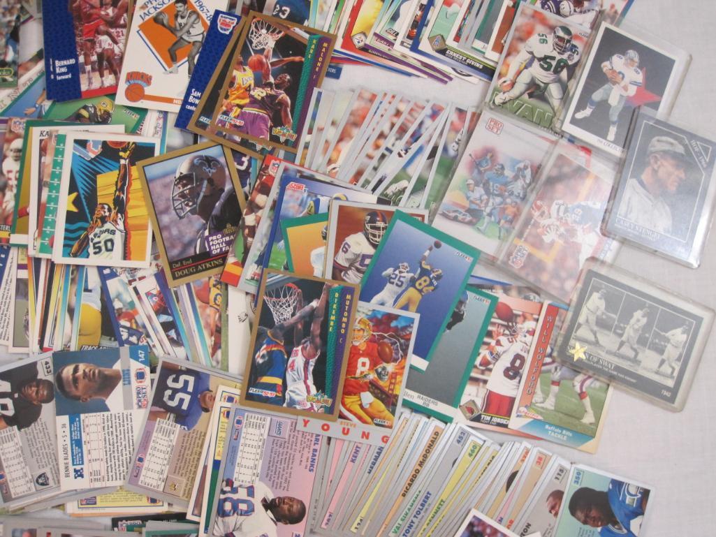 Lot of Assorted Sports Trading Cards from various brands and years including NBA, NFL and MLB, 3 lbs