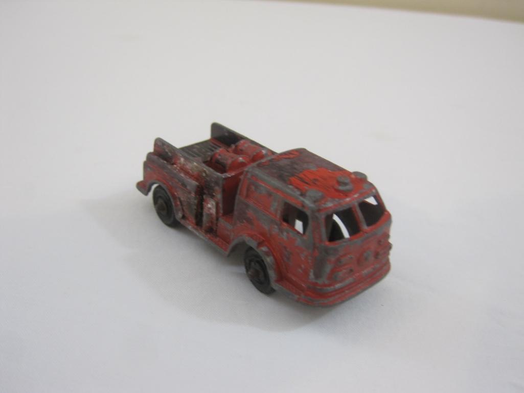 Lot of Vintage Diecast Cars from Tootsie, Lesney and Corgi including US Mail, fire truck, dump