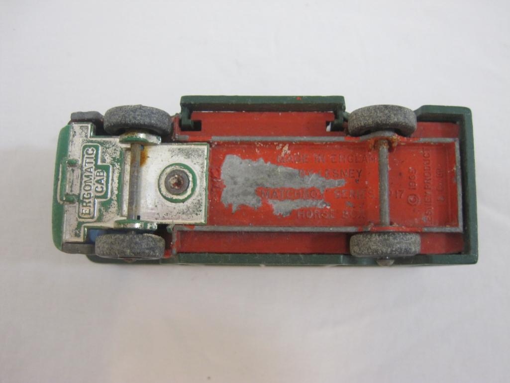 Lot of Vintage Diecast Cars from Tootsie, Lesney and Corgi including US Mail, fire truck, dump