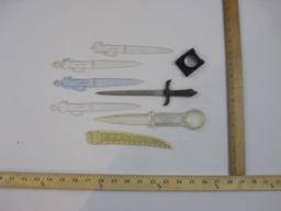 Vintage Magnifier and Lot of Assorted Letter Openers including Fuller advertising and more, 11 oz