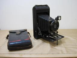 Kodak Series III Folding Camera with Leather Case, made 1926 through 1934