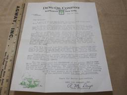 Deyo Oil Company Motorist Letter for Motor Oil 1928